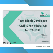 Teste Rápido Combo Influenza A/B + COVID 19 (Swab-Cassete)