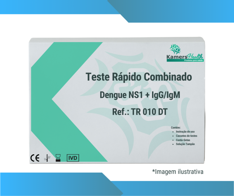 Teste Rápido Duo Dengue NS1 + IgG/IgM (WB/S/P-Cassete)