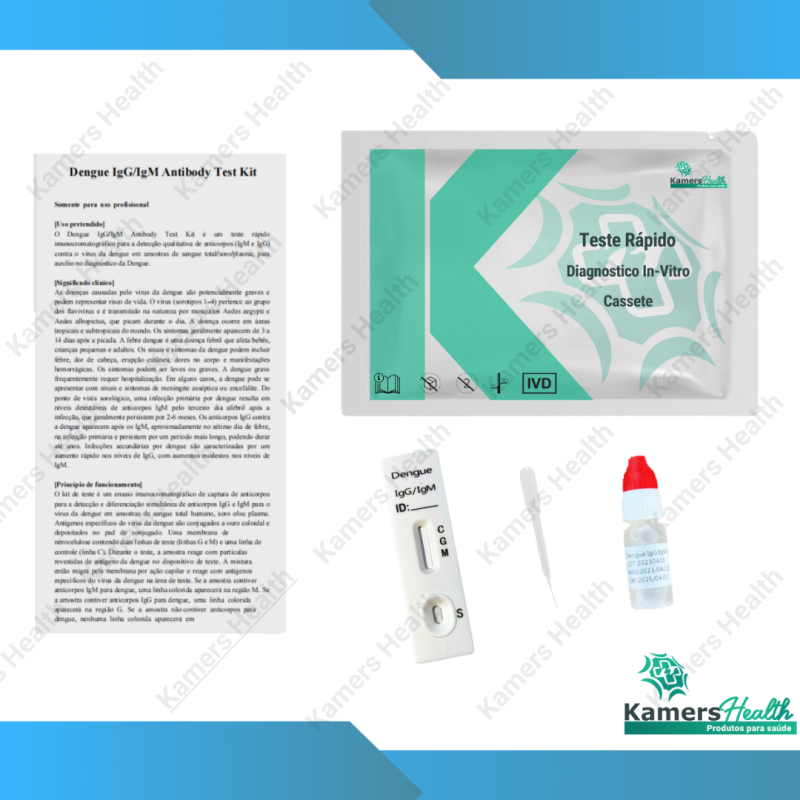 Teste Rápido Dengue IgG/IgM (WB/S/P-Cassete)