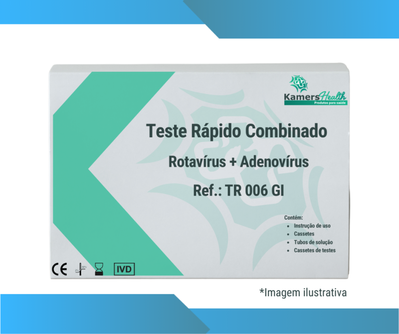 Teste Rápido Combo Rotavírus e Adenovírus (Fezes-Cassete)