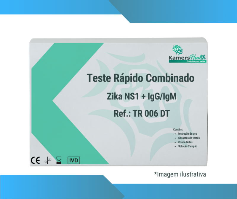 Teste Rápido Zika NS1 + IgG/IgM (WB/S/P-Cassete)
