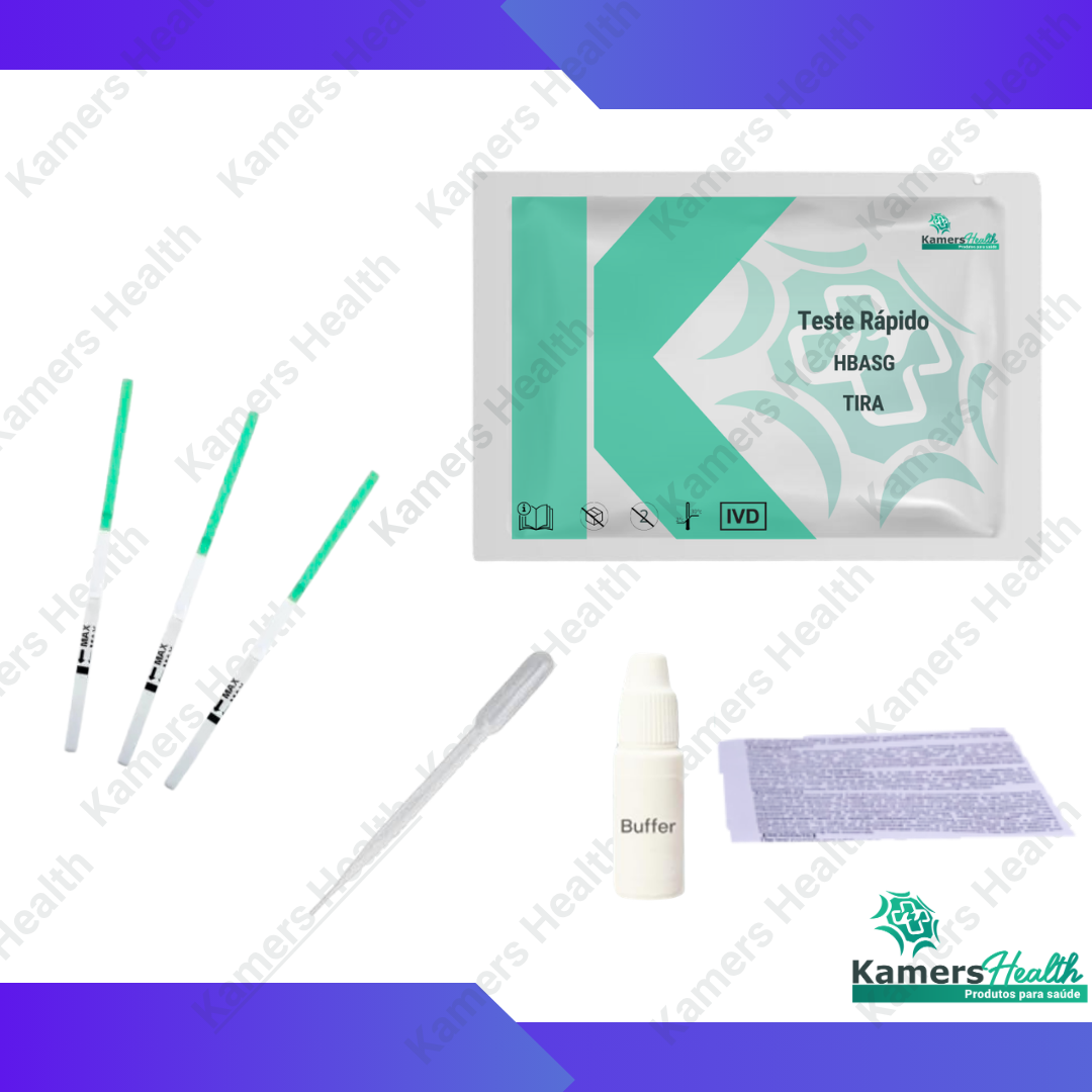 Teste Rápido de Hepatite B (HBsAg) em tira (WB/S/P)