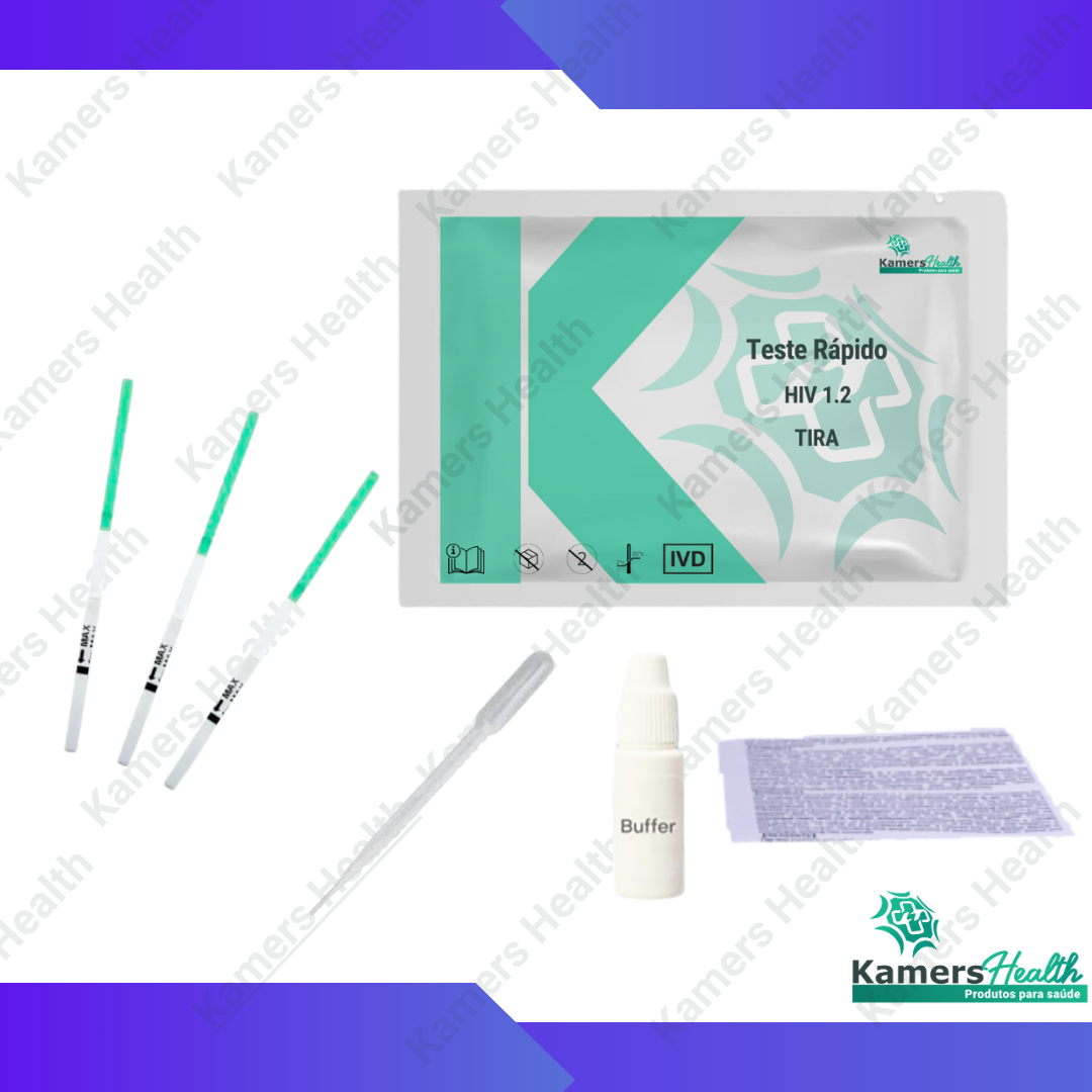 Teste Rápido de HIV 1.2 em tira (WB/S/P)
